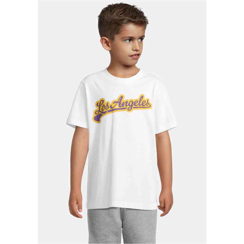 Urban Classics - 2-pack Los Angeles - Compton Kinder T-shirt - Wit/Grijs